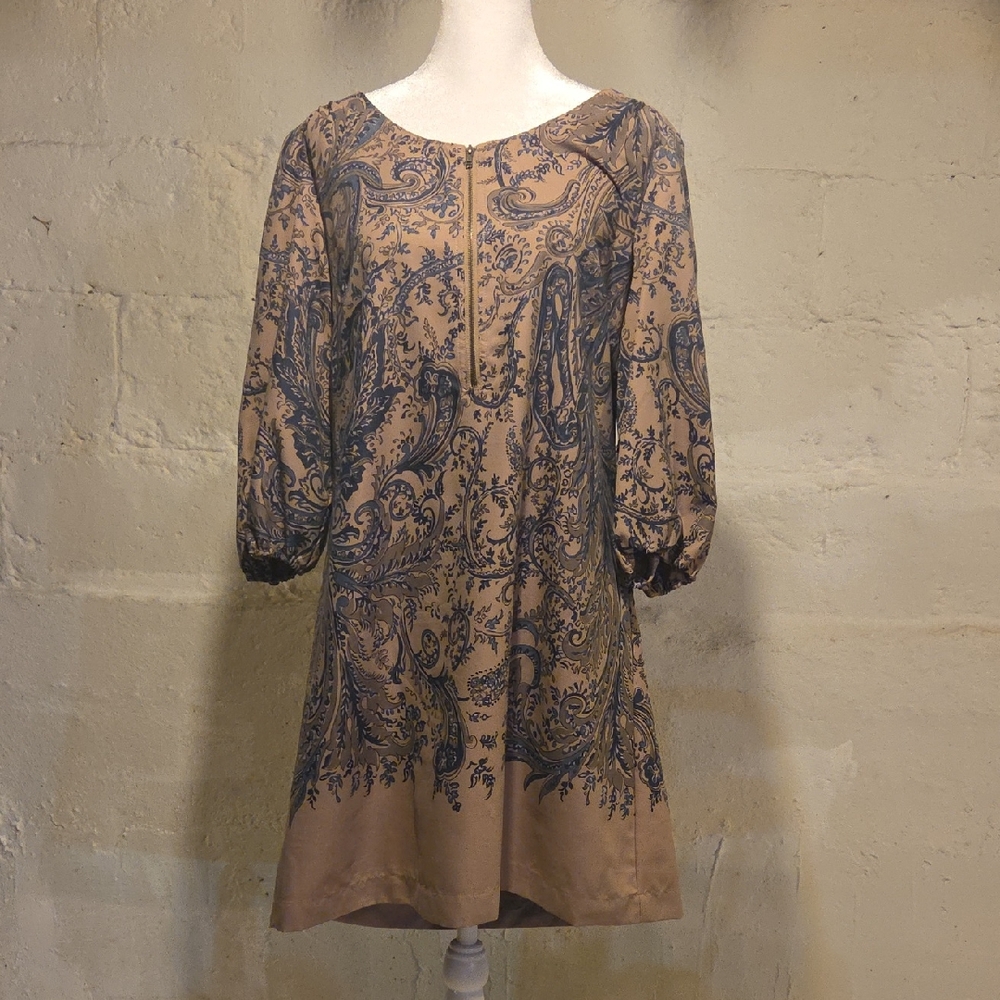 Soft Surroundings Brown and Blue Tunic